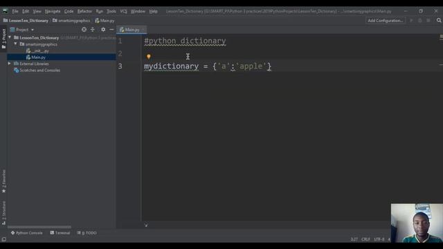 10 Python Programming Tutorials PyCharm Py Dictionary смотреть онлайн