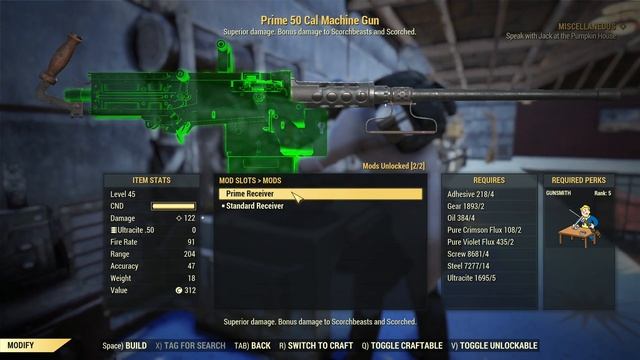 50 Cal Machine Gun - Full Guide - Location, Plan, Mods, Stats, Legendary - Fallout 76 Steel Dawn смотреть онлайн
