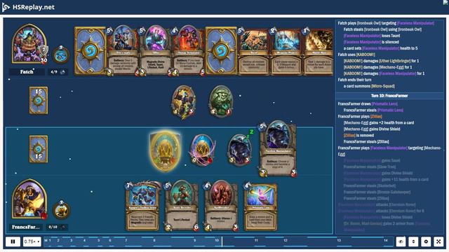 ProGaming - Hearthstone, Control Warrior(8) vs Mech Paladin(8) by Fatch and FrancsFarmer, Ranked .. смотреть онлайн