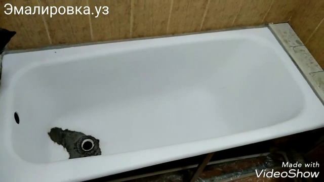 Восстановление эмали чугунных ванн в Ташкенте жидким акрилом Стакрил Эколор смотреть онлайн