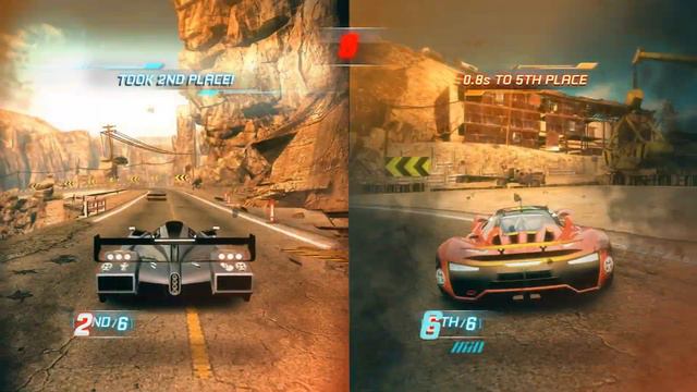 Split Second : Velocity Split Screen [elimination gameplay] HD смотреть онлайн