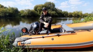 Обзор  лодки Аквилон 360 НДНД с мотором Tohatsu 9.8 Four Stroke