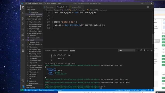 Terraform — Outputs CLI смотреть онлайн