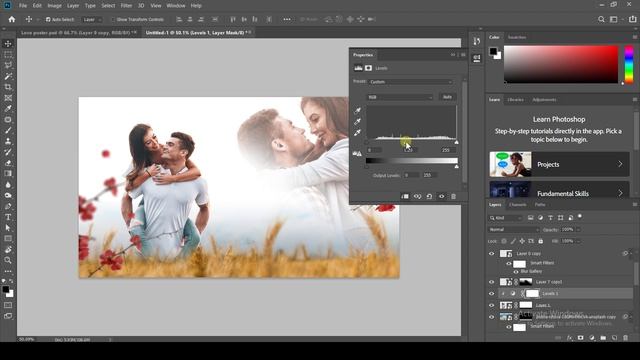 Create A Stunning Wedding Poster Design In Photoshop | #Photoshoptutorial | #Graphicdesigner
