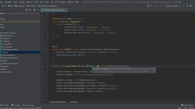Data Driven Test using IntelliJ смотреть онлайн