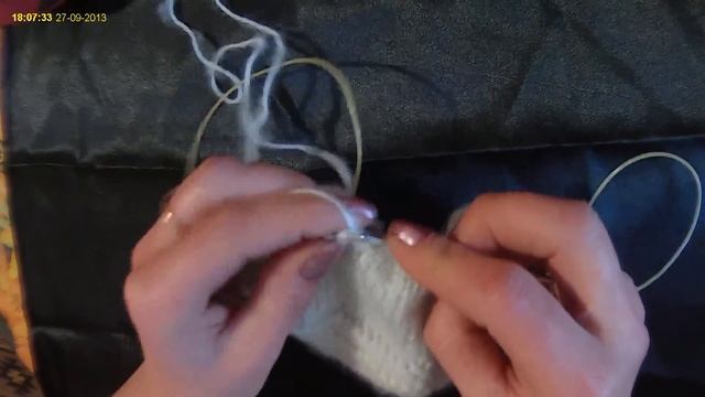 ДЕТСКАЯ ШАПОЧКА. КАК ВЯЗАТЬ НА СПИЦАХ. 1 ЧАСТЬ.