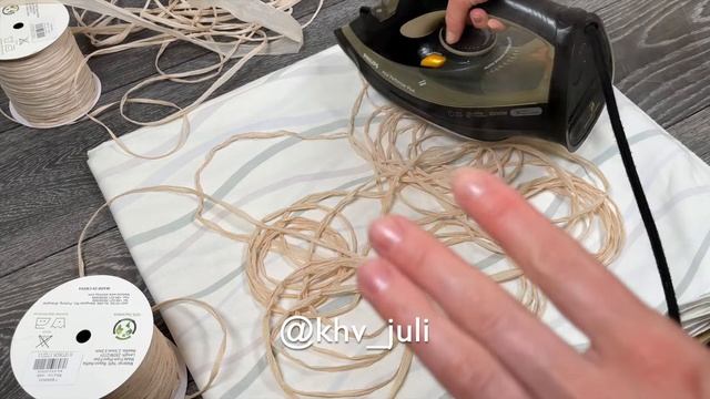 Как подготовить рафию для вязания ?/ JiJi вязание смотреть онлайн