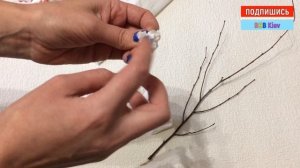 Как сделать ЦВЕТЫ ИЗ САЛФЕТОК. Цветущее дерево. Сакура. Декор своими руками