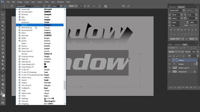How to give Long Shadow effect on Text смотреть онлайн