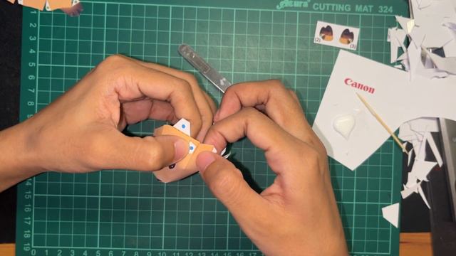Process In Making Capybara Papercraft
