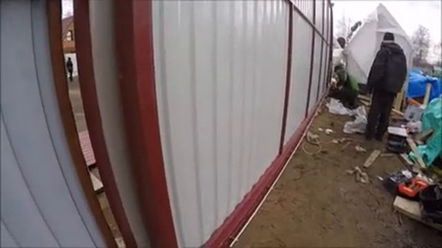 Установка откатных ворот 5м с электроприводом Дорхан смотреть онлайн