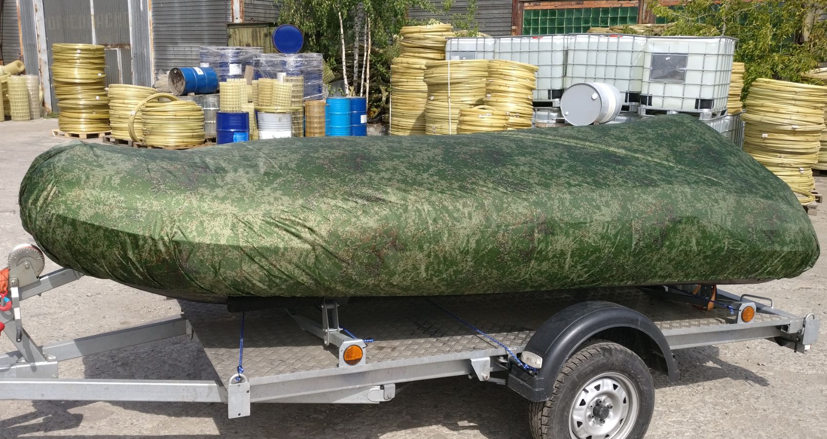 Двухсторонний Стояночный и универсальный транспортировочный тенты.