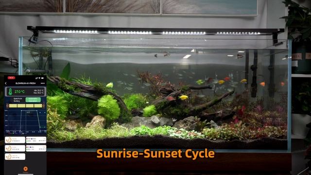 GLOWRIUM Smart Aquarium Light,App with Bluetooth + WiFi Dual Control смотреть онлайн