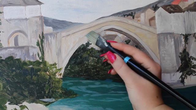 Volume No. 2 - Mostar Bridge, Bosnia | Oil Painting Timelapse смотреть онлайн