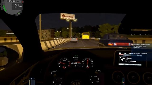 City Car Driving - Fast Highway Driving - Kia Stinger GT смотреть онлайн