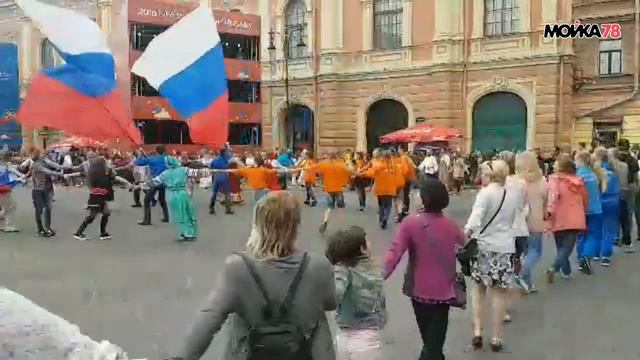 Хоровод болельщиков в Санкт Петербурге смотреть онлайн