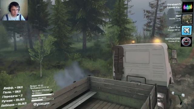 SpinTires ( Мультиплеер дефолтные карты # 8 ) KAMAZ 44108 - VOLVO