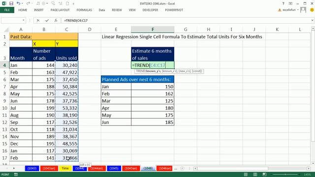 Excel Magic Trick 1046: Linear Regression Estimate & Add Many Predicted Y-Values Single Cell Formul смотреть онлайн