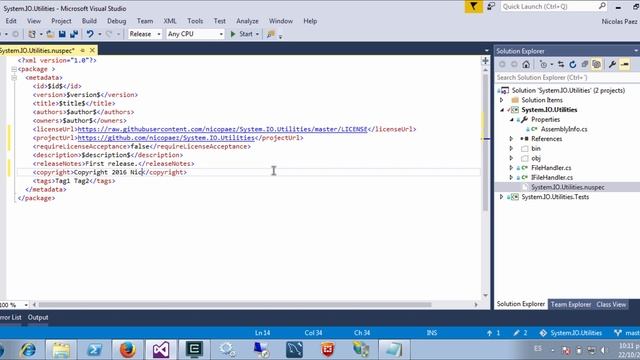 How to create and publish NuGet package (2) смотреть онлайн