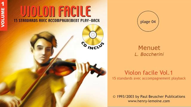 04 - Menuet - L. Boccherini - accompagnement playback смотреть онлайн