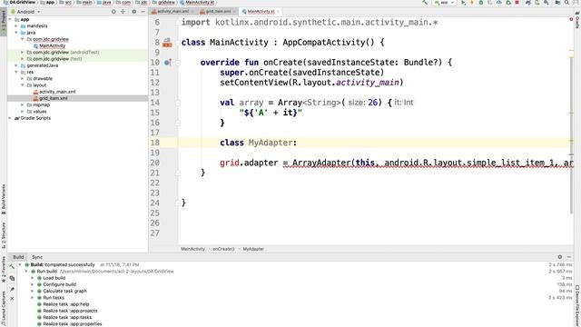 KA2-05 Using Grid View смотреть онлайн