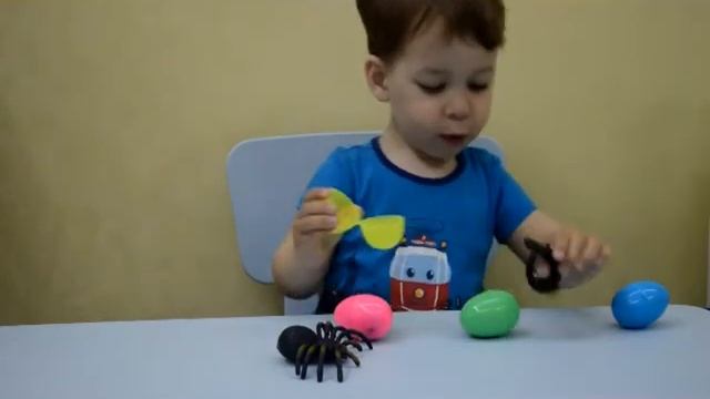 Яйца с Сюрпризом.Лизун. Паук. Сороконожка. Ящерица. Змея смотреть онлайн