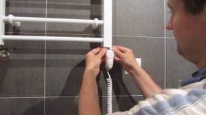 Как быстро переделать водяной  полотенцесушитель на  электрический с термостатом.