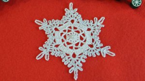 Шикарная снежинка  Вяжем крючком легко и просто  Подробный мастер класс