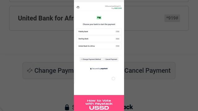 Vote via Paystack - USSD смотреть онлайн
