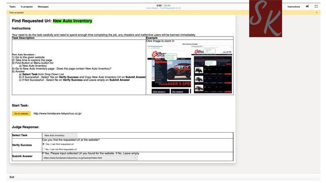 Auto Dealers : Find Requested Url JA | toloka | training |0.05$ смотреть онлайн