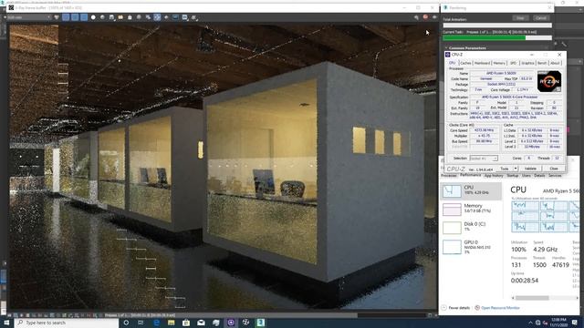 Render test: AMD Ryzen 5600X - 6 Cores 12 Threads смотреть онлайн