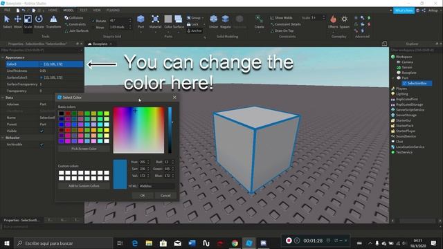 How to make blocks with borders! "-RobloxStudio Tutorial" смотреть онлайн