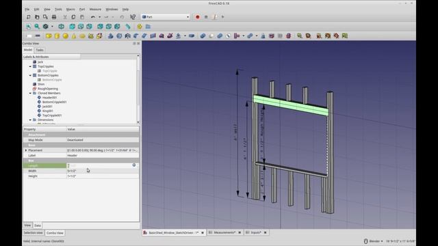 FreeCAD Tutorial - Framing BasicShed Window - Sketch Driven, Part Attachment and Spreadsheet Driven смотреть онлайн