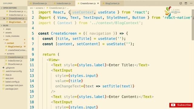 React Native Complete Course Advanced State Management Saving a New Post Part 95 смотреть онлайн