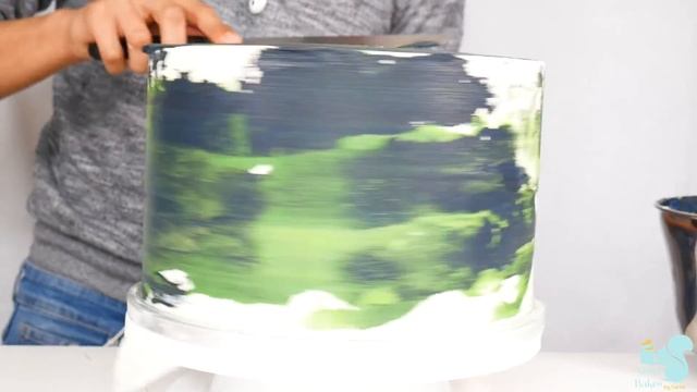 GREEN GALAXY GEODE CAKE | Cake Tutorial | Acorn Bakes смотреть онлайн