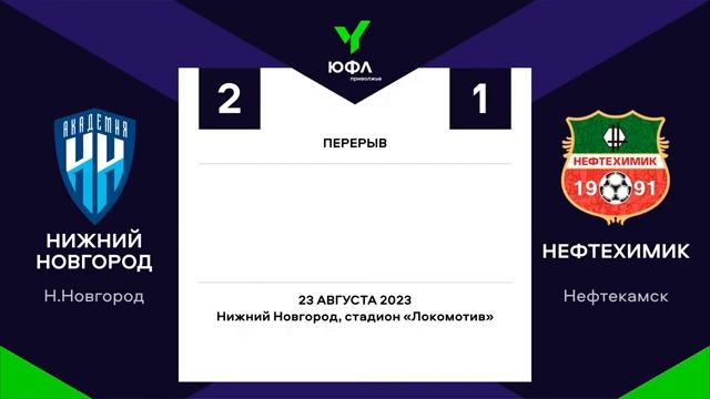 ЮФЛ П-3. 20 тур. РЦПФ-Нижний Новгород - Нефтехимик смотреть онлайн