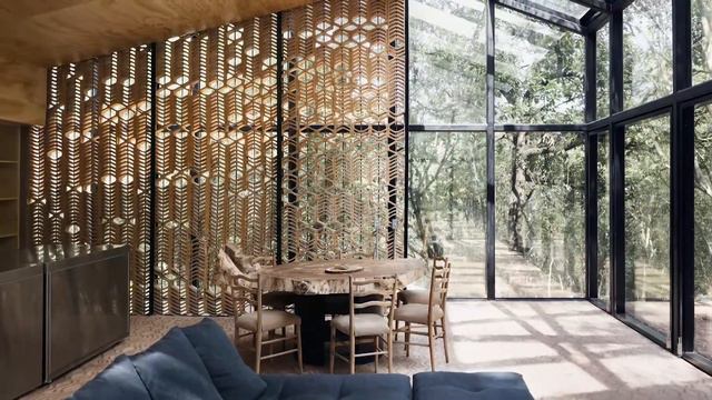A Mirrored Mexican Home Hides Among a Lush Forest смотреть онлайн