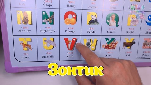 Давайте выучим Буквы Английского Языка и Слова для Дошкольников | Kids Rainbow ABV смотреть онлайн