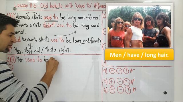 Lesson 6 – Old habits with USED TO – Affirmative, Negative, Interrogative, and Answers смотреть онлайн