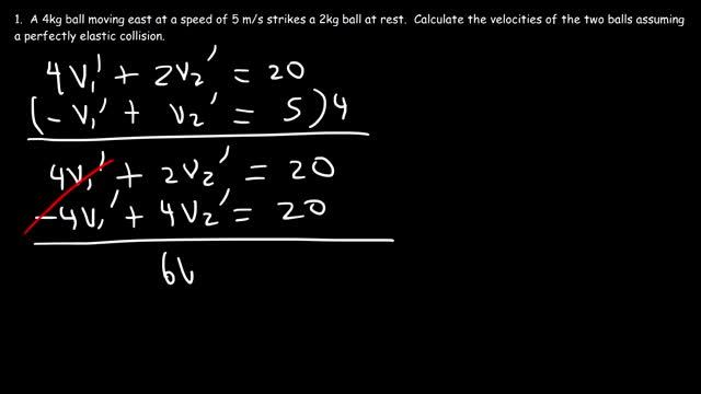 Elastic Collisions In One Dimension Physics Problems - Conservation of Momentum & Kinetic Energy смотреть онлайн