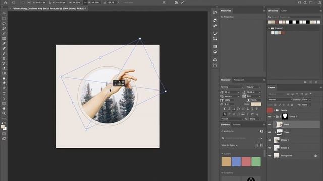 Learning to use the Gradient Map Effect | Adobe Photoshop Tutorial смотреть онлайн