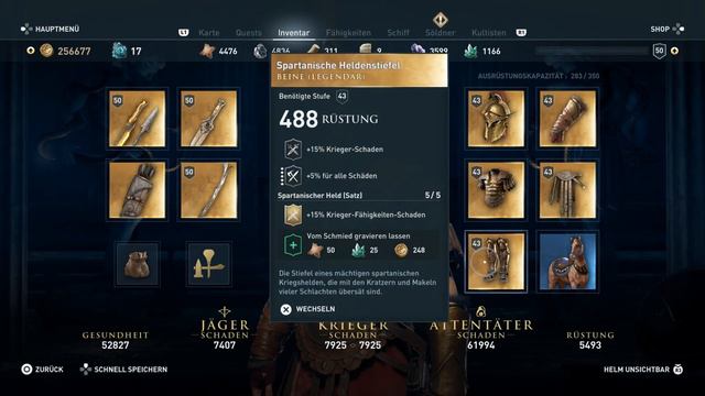 AC Odyssey - Spartanischer Held Set / Fundort, Werte & Set-Bonus / legendäres Set смотреть онлайн