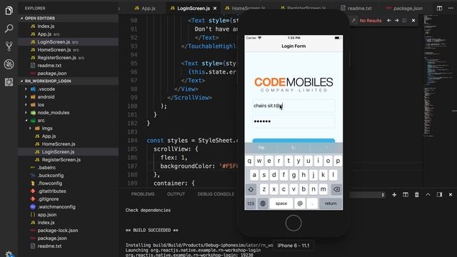 React-Native - ตอนที่ 1# Login Workshop using AsyncStorage смотреть онлайн