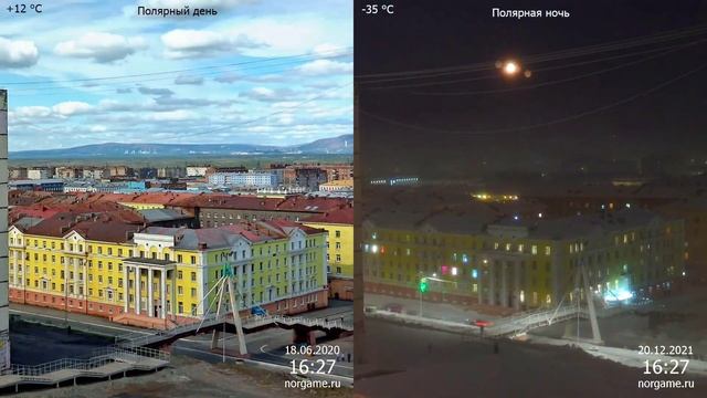 Норильск. Полярный день и полярная ночь. смотреть онлайн