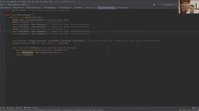 How to determine the distance between two points in Java? смотреть онлайн