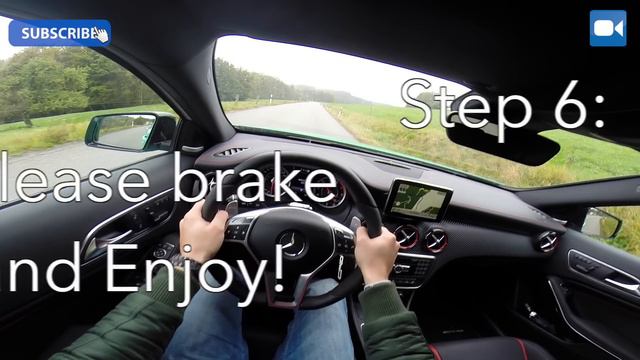 HowTo: Launch Control / Race Start Mercedes A45 AMG (1st Person View)