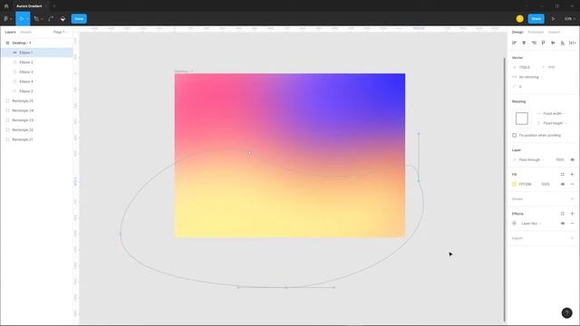 How To Create Aurora Gradient Backgrounds In Figma - I | Figma UI/UX Design Tutorial смотреть онлайн
