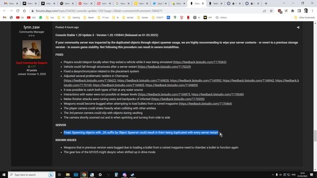 DayZ Update 1.20 Hotfix 2 Patch Notes - Its Now Safe To Get Out Of Cars & Use Custom Object Jsons! смотреть онлайн