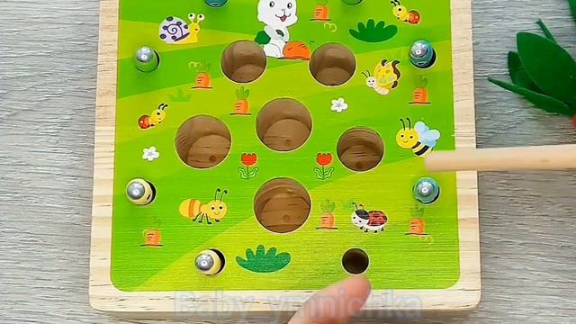 Морковки Монтессори +магнитная рыбалка