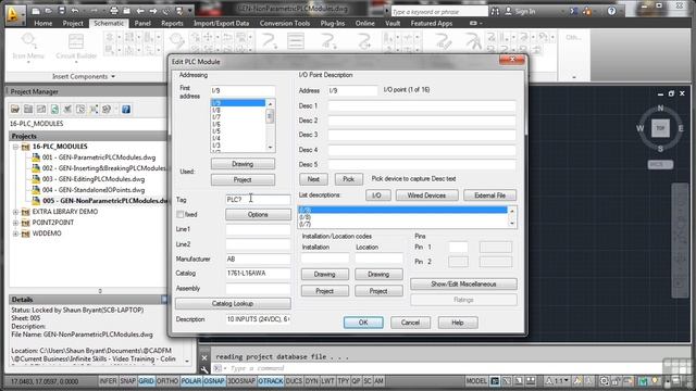 Autocad Electrical: Non Parametric PLC Modules смотреть онлайн